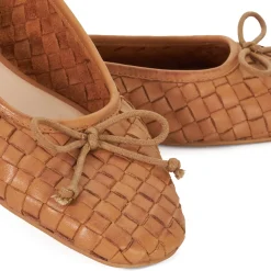 Fashion DUNE LONDON Heat Woven Bow Ballet Flats