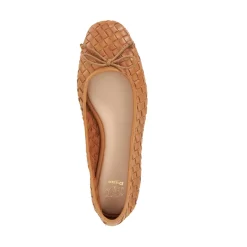 Fashion DUNE LONDON Heat Woven Bow Ballet Flats