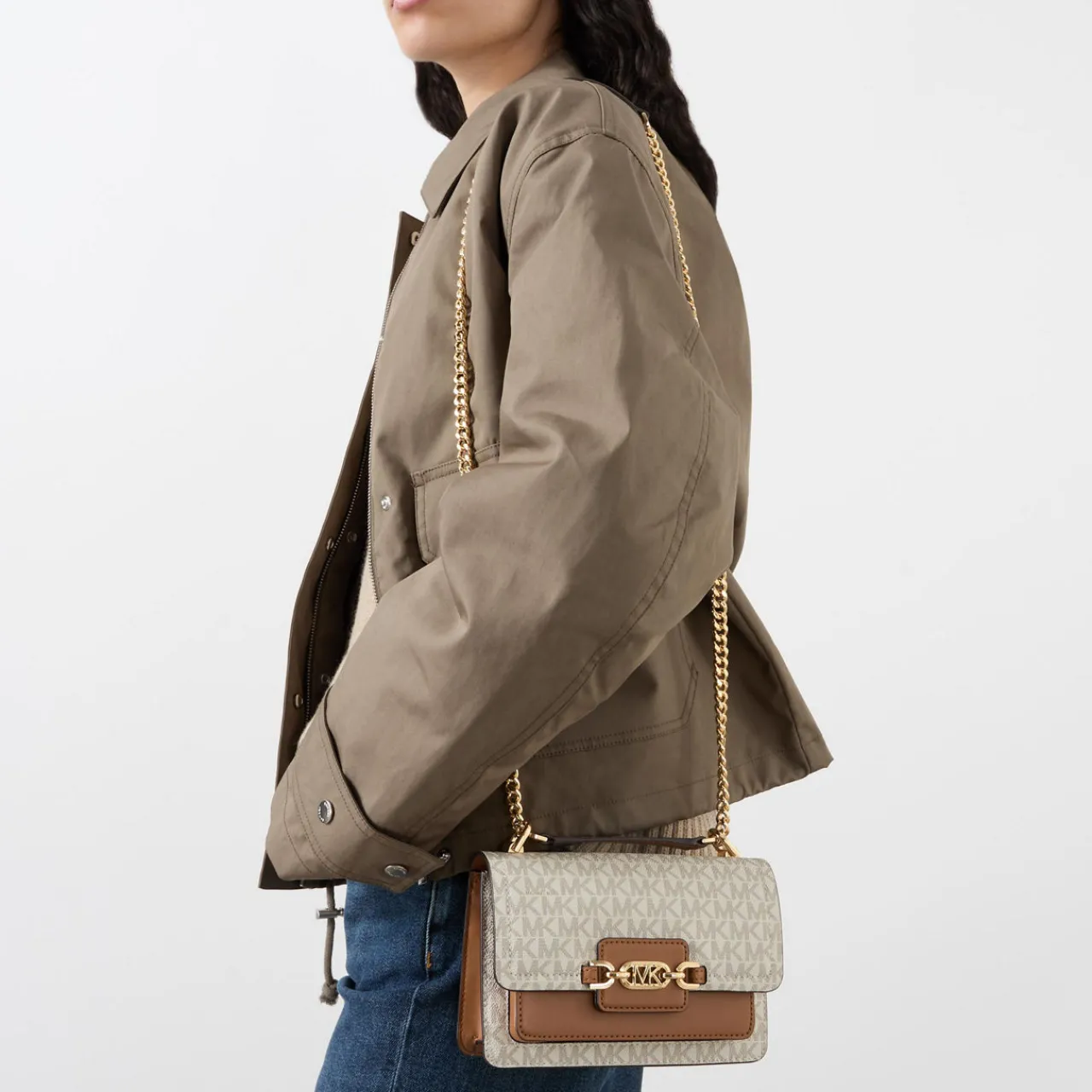 Best MICHAEL MICHAEL KORS Heather Logo-Canvas Shoulder Bag