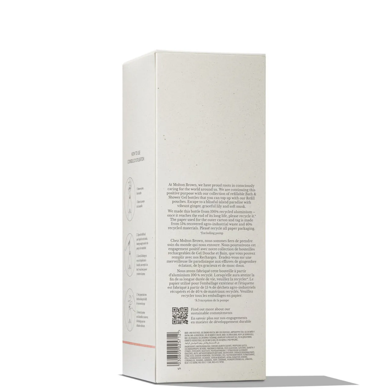 Sale MOLTON BROWN Heavenly Gingerlily Bath & Shower Gel Infinite Bottle 400ml