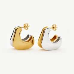 Best MISSOMA Hera Dome Double Ridge Medium Hoop Earrings