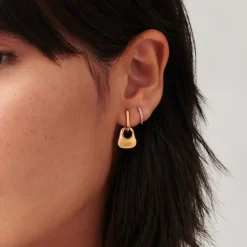 Hera Mini Charm Hoop Earrings