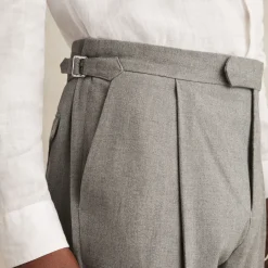 New REISS Herringbone Side Adjuster Trousers