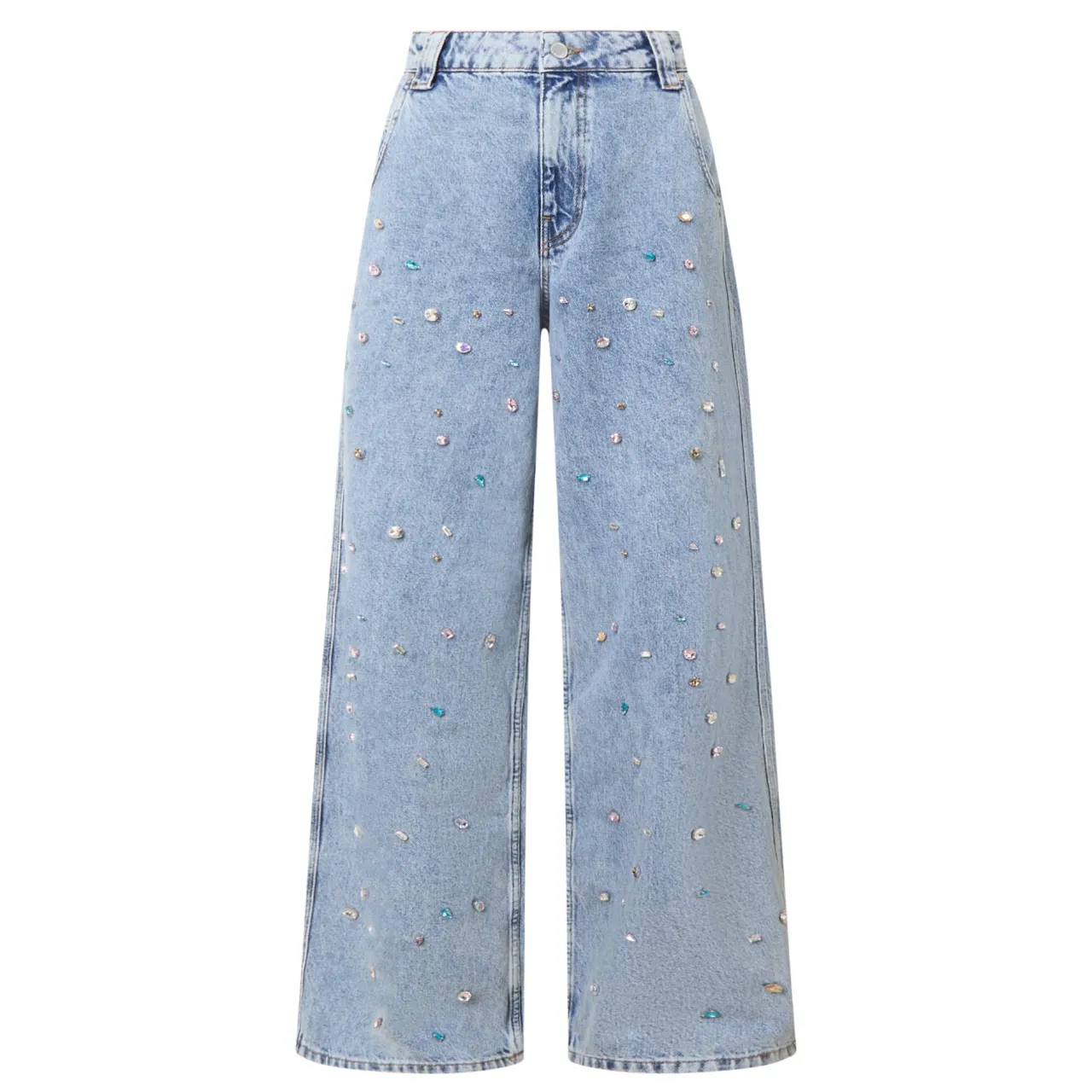 Sale ESSENTIEL ANTWERP Higg Rhinestone Wide Leg Jeans