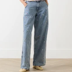 Sale ESSENTIEL ANTWERP Higg Rhinestone Wide Leg Jeans
