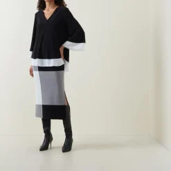 Sale JOSEPH RIBKOFF High-Rise Colour-Block Pencil Skirt