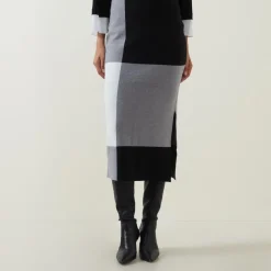 Sale JOSEPH RIBKOFF High-Rise Colour-Block Pencil Skirt