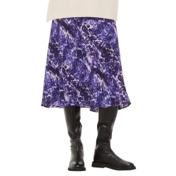 Outlet WHISTLES High-Rise Printed Flared Skirt
