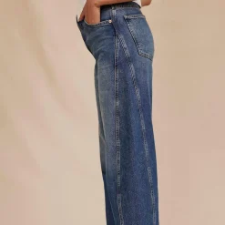 High-Rise Tapered Barrel Jeans