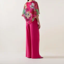 Online JOSEPH RIBKOFF High-Waisted Knitted Wide-Leg Trousers