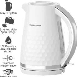Hot MORPHY RICHARDS Hive Jug kettle 1.5 white