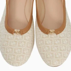 Outlet DUNE LONDON Honestly Monogrammed Logo Trim Ballet Flats