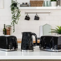 Clearance RUSSELL HOBBS Honeycomb Kettle 1.7L Black