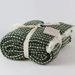 Honeycomb Throw Olive