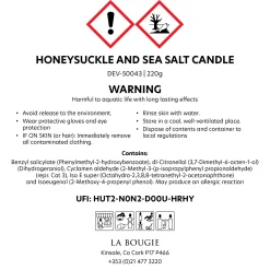 Hot LA BOUGIE Honeysuckle & Sea Salt Candle