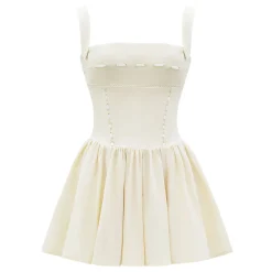 Honor Ribbon Detailed Mini Dress