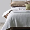 New ALLURE Hotel Collection Sedona Waffle Throw White