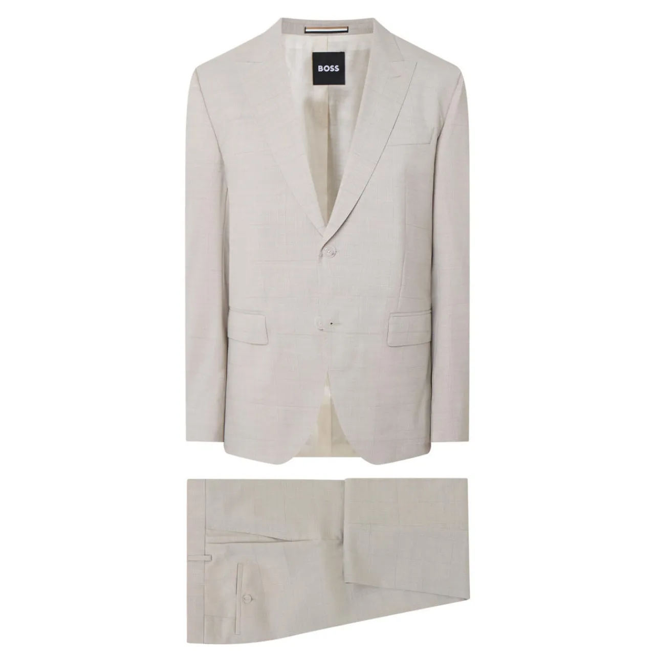 New BOSS Huge Tonal Check Two-Piece Suit