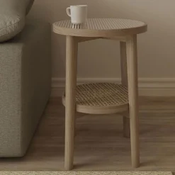 Hugo Rattan Lamp Table