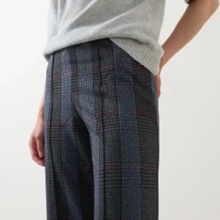 Fashion PART TWO Ilisan Check Print Cropped Trousers