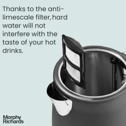 Illumination Matt Steel Kettle 1.7 Litre