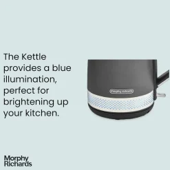 Illumination Matt Steel Kettle 1.7 Litre