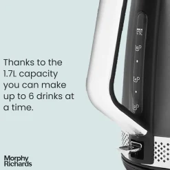 Illumination Matt Steel Kettle 1.7 Litre