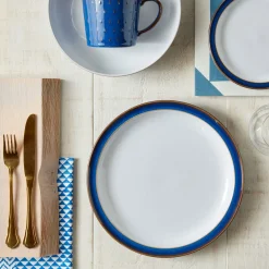 New DENBY Imperial Blue Dinner Plate