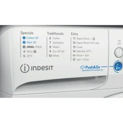 Indesit Washer 11kg White 1400 RPM Innex Push & Go