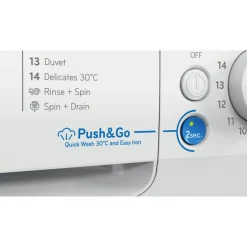 Indesit Washer 11kg White 1400 RPM Innex Push & Go