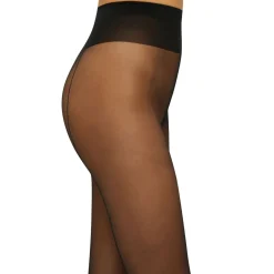 Individual Back Seam Tights Black