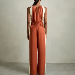 Inez Side Stripe Drawstring Jumpsuit