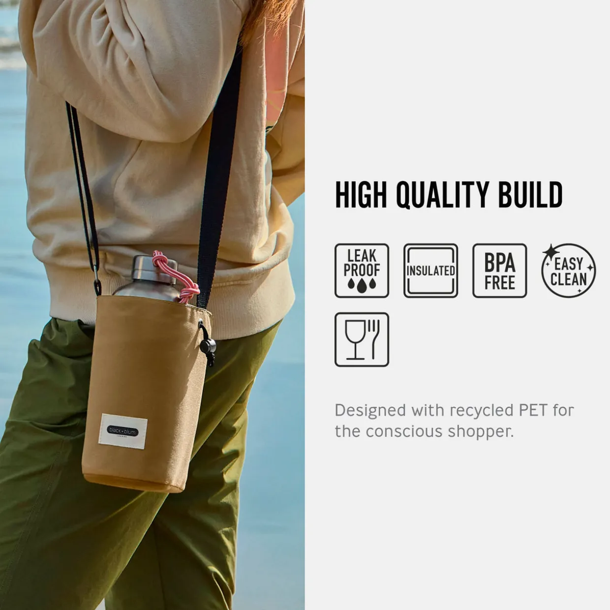 Insulated Bottle Bag Clay