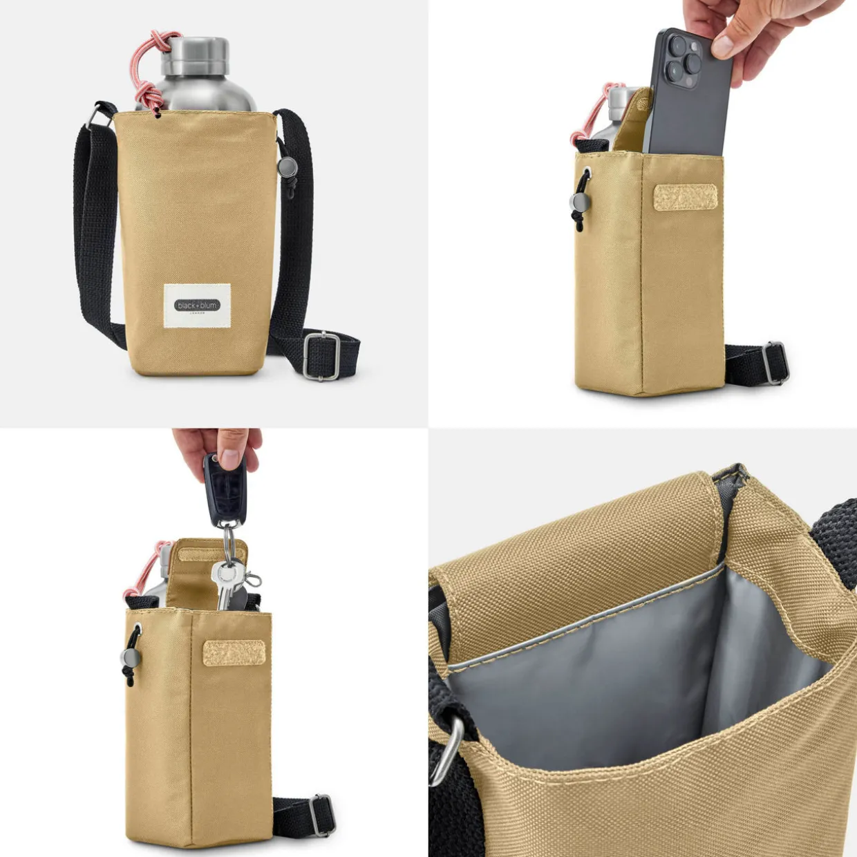 Insulated Bottle Bag Clay