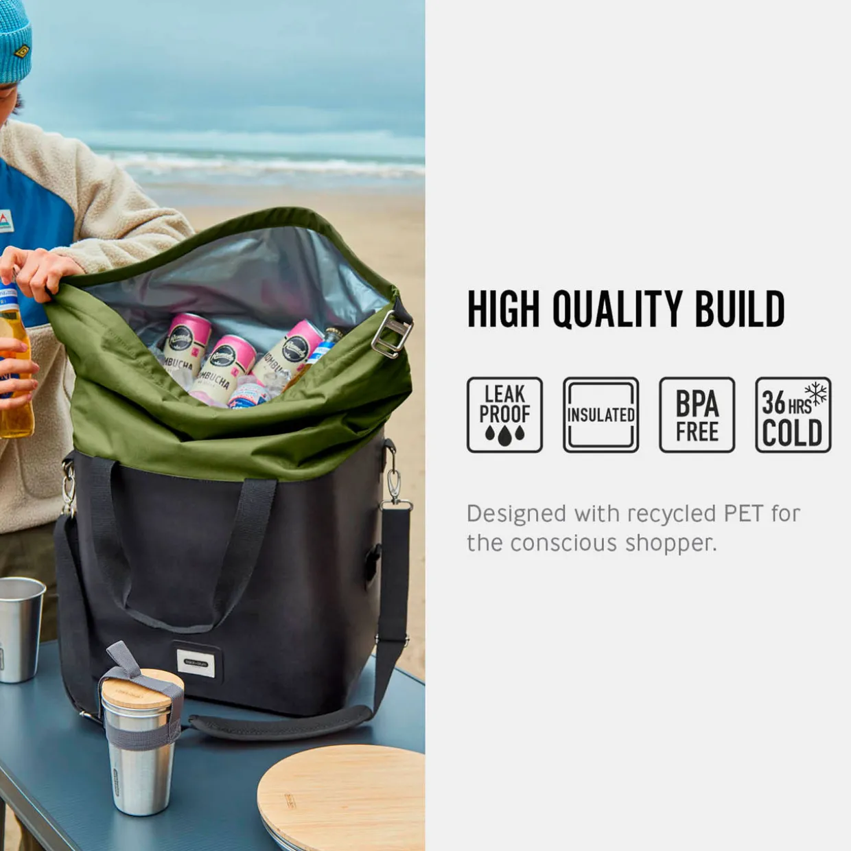 Insulated Cooler Bag 25L Moss