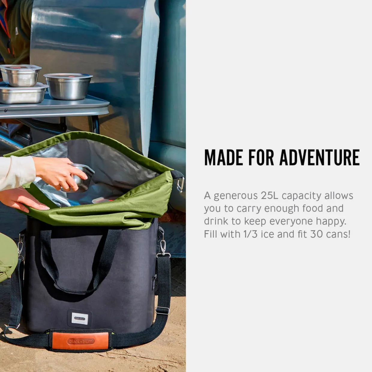 Insulated Cooler Bag 25L Moss