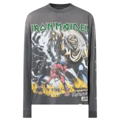 Outlet REPRESENT Iron Maiden Logo Long-Sleeved T-Shirt