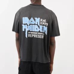 Outlet REPRESENT Iron Maiden Logo T-Shirt