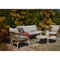 Online CASEYS FURNITURE Irvington Garden Lounge Set Ivory White Coconut