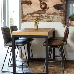 Isabella Bar Stool Dark Brown