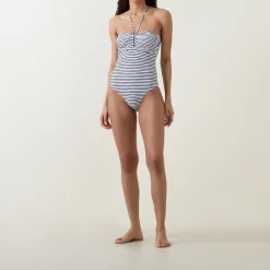 Isla Palm Bandeau One-Piece Swimsuit