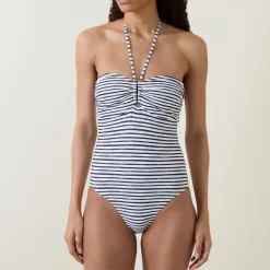Isla Palm Bandeau One-Piece Swimsuit
