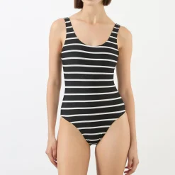 Sale ANINE BING Jace Striped One-Piece Swimsuit