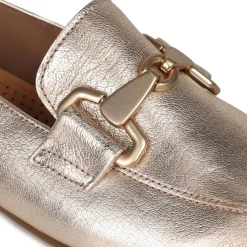 Jangle Metallic Leather Loafers