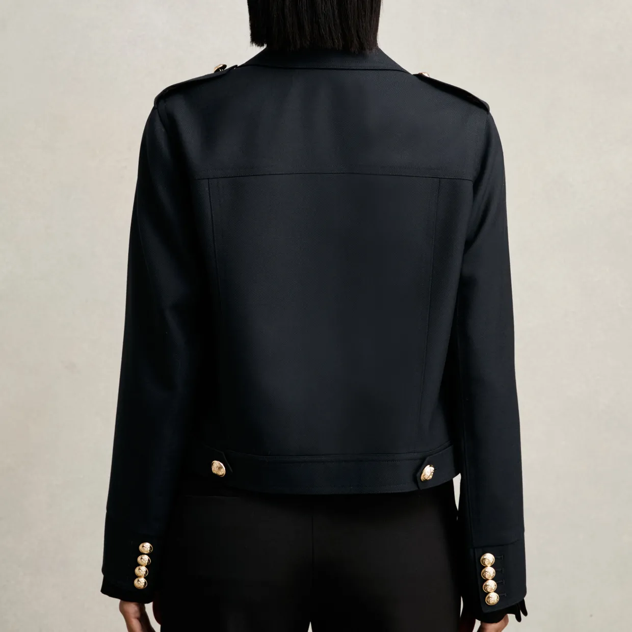 Jaque Wool Cropped Jacket