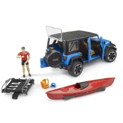 Jeep Wrangler Rubicon Unlimited With Kayak and Kayaker