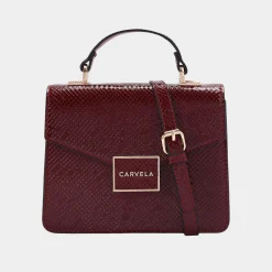 Jessica Lizard-Embossed Crossbody Bag