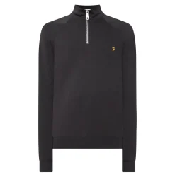New FARAH VINTAGE Jim Logo Half-Zip Sweatshirt