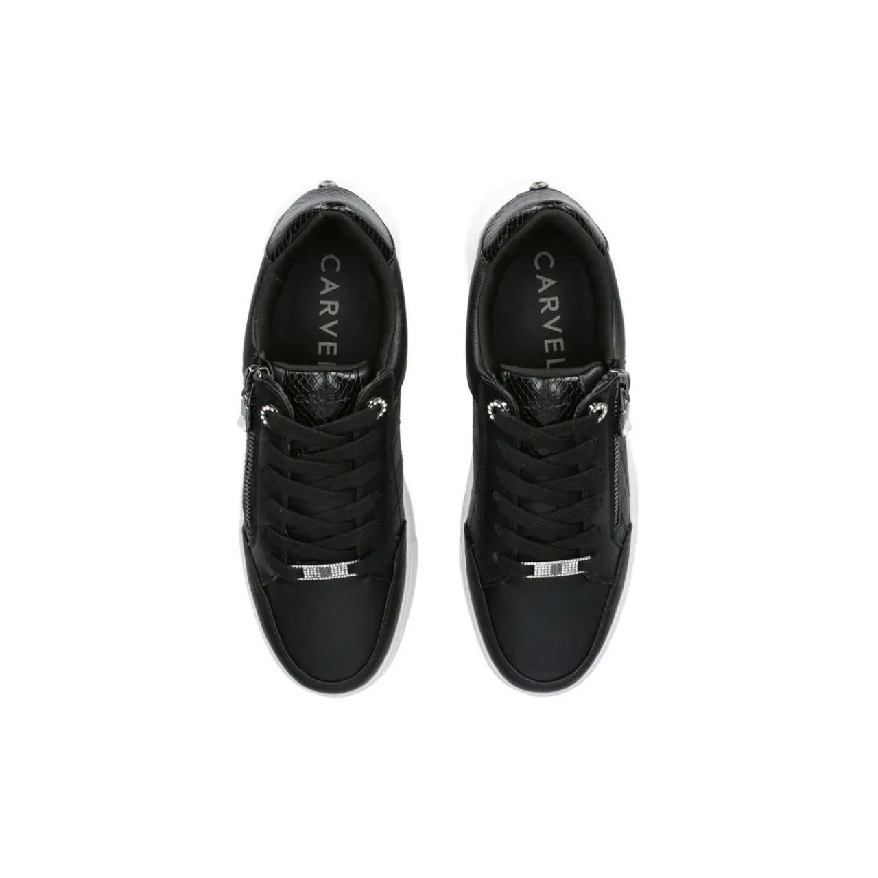 Clearance CARVELA Jive Side-Zip Flatform Trainers