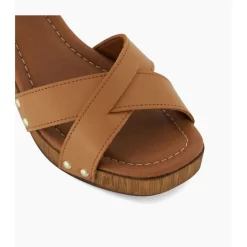 Judies Cross Strap Block Heels